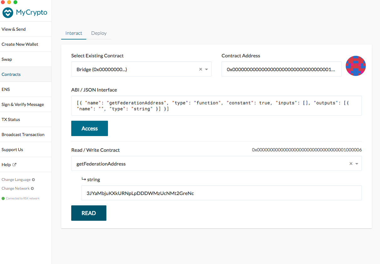 enter info on constract page