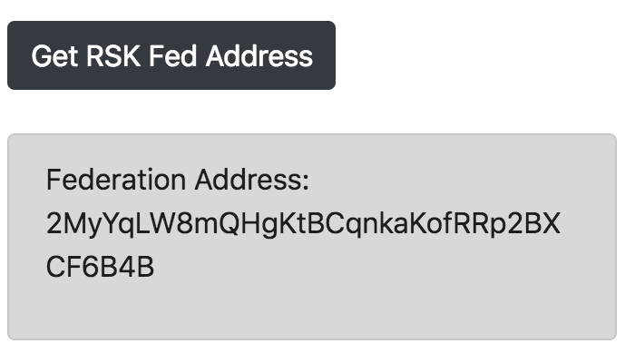 Get RSK Federation Address